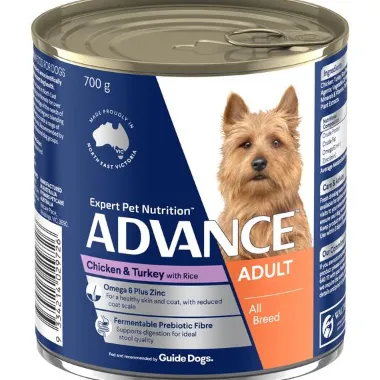 Advance Dog Chicken & Turkey with Rice 700g