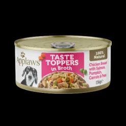 Applaws Dog Taste Toppers Chicken Slamon Veg Broth 156g