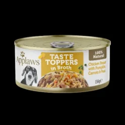 Applaws Dog Taste Toppers Chicken Veg In Broth 156g