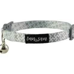 Dan & Sam Cat Collar Grey Kisses