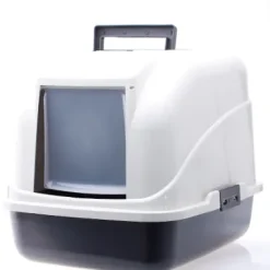 Hooded Litter Tray With Flap Door