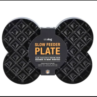 Lickimat Slodog Slow Food Plate Black