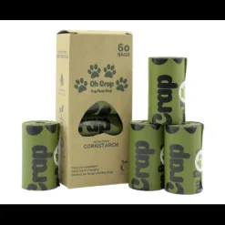 Oh Crap - Non Plastic Poop Bag 60 Bags - 15 Per Roll