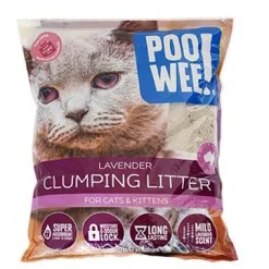 PooWee Clumping Cat Litter Lavendar 15kg