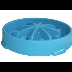 Slow Feeder Bowl Blue Wedge Large