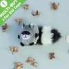 Zippy Paws Bushy Throw Raccoon 24x10x10cm